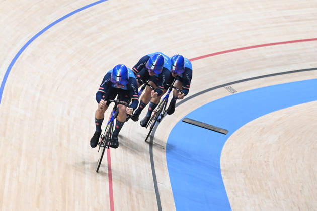 14-10-2026 World Championships Elite Track; Giornata 01; 2026, Italia; Bianchi, Matteo; Cusumano, Filippo; Predomo, Mattia; Shanghai - Velodromo; 