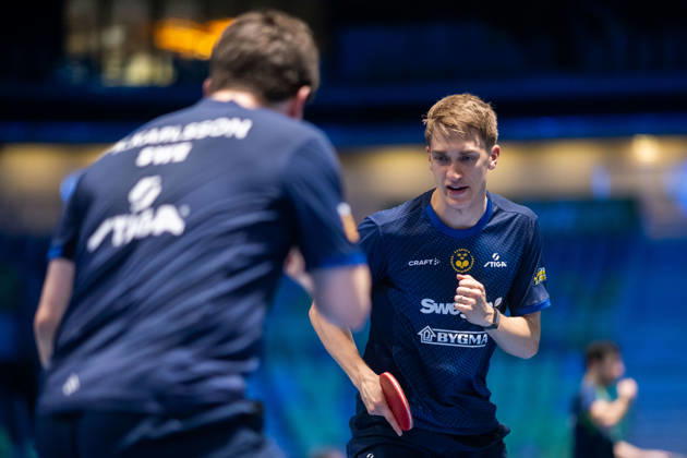 261014 Anton Källberg of Sweden during day 4 of the European Table tennis, Tischtennis Championship on October 14, 2026 in Ljubljana. Photo: Martin Metelko BILDBYRÅN COP 362 ME0001 bordtennis table tennis pingis 2026 european table tennis championship bordtennis-em em 4 bbeng jubel Copyright: MARTINxMETELKO BB261014BB392