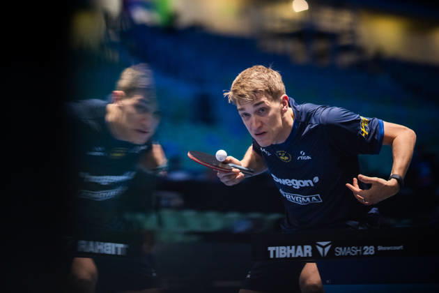261014 Anton Källberg of Sweden during day 4 of the European Table tennis, Tischtennis Championship on October 14, 2026 in Ljubljana. Photo: Martin Metelko BILDBYRÅN COP 362 ME0001 bordtennis table tennis pingis 2026 european table tennis championship bordtennis-em em 4 bbeng Copyright: MARTINxMETELKO BB261014BB393