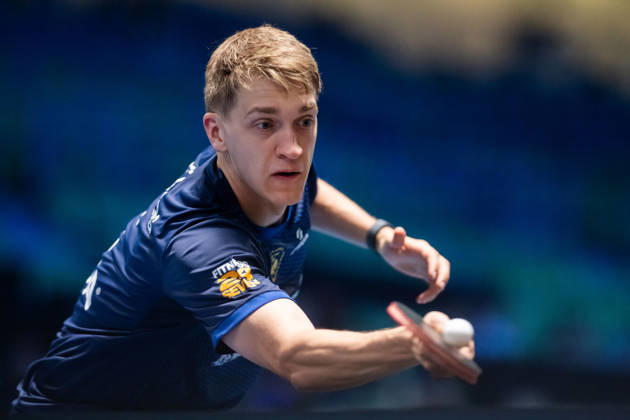 261014 Anton Källberg of Sweden during day 4 of the European Table tennis, Tischtennis Championship on October 14, 2026 in Ljubljana. Photo: Martin Metelko BILDBYRÅN COP 362 ME0001 bordtennis table tennis pingis 2026 european table tennis championship bordtennis-em em 4 bbeng Copyright: MARTINxMETELKO BB261014BB394