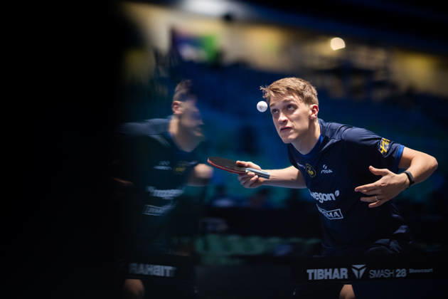 261014 Anton Källberg of Sweden during day 4 of the European Table tennis, Tischtennis Championship on October 14, 2026 in Ljubljana. Photo: Martin Metelko BILDBYRÅN COP 362 ME0001 bordtennis table tennis pingis 2026 european table tennis championship bordtennis-em em 4 bbeng Copyright: MARTINxMETELKO BB261014BB397