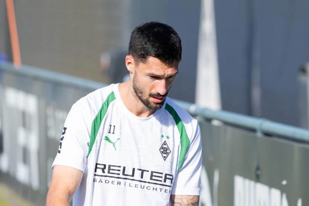 Tim Kleindienst (Borussia Moenchengladbach, 11) bricht das Training ab. Oeffentliches Training Borussia Moenchengladbach, Fussball, Bundesliga, Saison 2026 2027, 14.10.2026 oeffentliches Training Borussia Moenchengladbach, Fussball, Bundesliga, Saison 2026 2027, 14.10.2026 Moenchengladbach Copyright: xEibner-Pressefoto ThomasxHaeslerx EP_THR