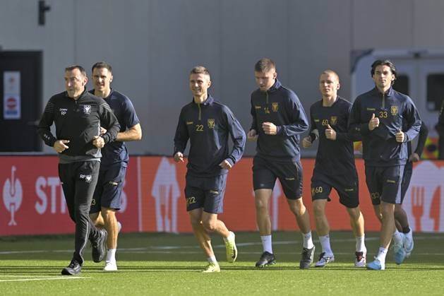 Sint-Truidense VV v Iberia Tbilisi - UEFA Conference League Media Activities 14 10 2026 SINT-TRUIDEN, BELGIUM - OCTOBER 14 : players of STVV pictured during a training session ahead of the UEFA Conference League 2026 27 first qualifying round between Sint-Truidense VV and Iberia Tbilisi on October 14, 2026 in Sint-Truiden, Belgium, 14 10 2026 Sint-Truiden Belgium  Copyright: xSesx