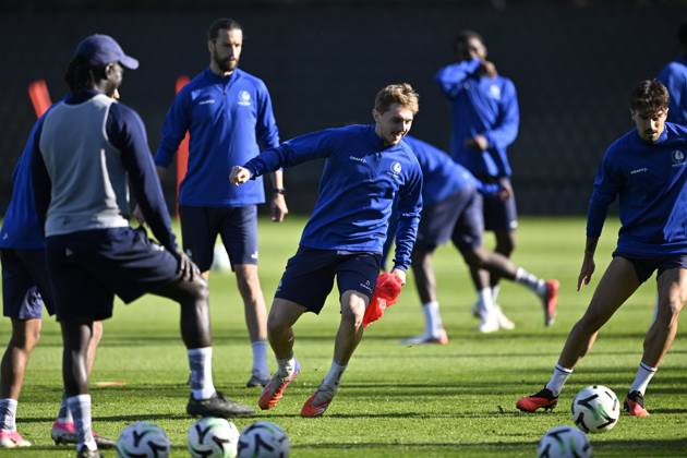 KAA Gent v AGF Aarhus - UEFA Conference League Media Activities 14 10 2026 GENT, BELGIUM - OCTOBER 14 : Dean Max Jimmy forward of KAA Gent pictured during a training session ahead of the UEFA Conference League 2026 27 League Phase matchday 1 match between KAA Gent and AGF Aarhus on October 14, 2026 in Gent, Belgium, 14 10 2026 Gent Belgium  Copyright: xJanxDexMeuleneirx