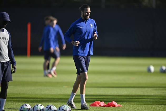 KAA Gent v AGF Aarhus - UEFA Conference League Media Activities 14 10 2026 GENT, BELGIUM - OCTOBER 14 : Burgess Christian defender of KAA Gent pictured during a training session ahead of the UEFA Conference League 2026 27 League Phase matchday 1 match between KAA Gent and AGF Aarhus on October 14, 2026 in Gent, Belgium, 14 10 2026 Gent Belgium  Copyright: xJanxDexMeuleneirx