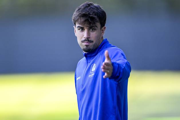 KAA Gent v AGF Aarhus - UEFA Conference League Media Activities 14 10 2026 GENT, BELGIUM - OCTOBER 14 : Tiago Alves Araujo Felipe defender of KAA Gent pictured during a training session ahead of the UEFA Conference League 2026 27 League Phase matchday 1 match between KAA Gent and AGF Aarhus on October 14, 2026 in Gent, Belgium, 14 10 2026 Gent Belgium Copyright: xJanxDexMeuleneirx