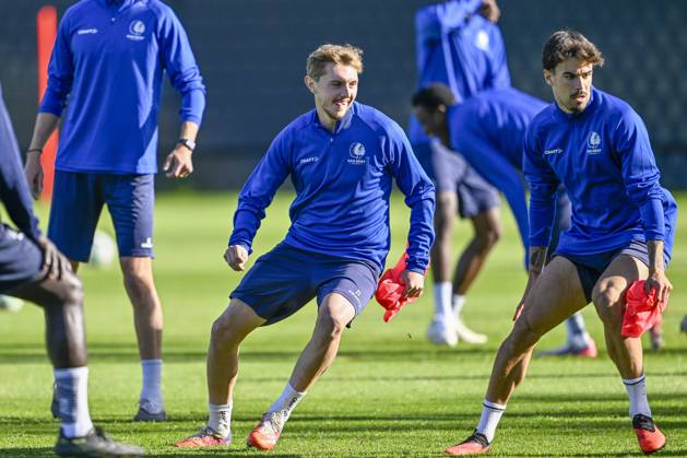 KAA Gent v AGF Aarhus - UEFA Conference League Media Activities 14 10 2026 GENT, BELGIUM - OCTOBER 14 : Dean Max Jimmy forward of KAA Gent pictured during a training session ahead of the UEFA Conference League 2026 27 League Phase matchday 1 match between KAA Gent and AGF Aarhus on October 14, 2026 in Gent, Belgium, 14 10 2026 Gent Belgium Copyright: xJanxDexMeuleneirx
