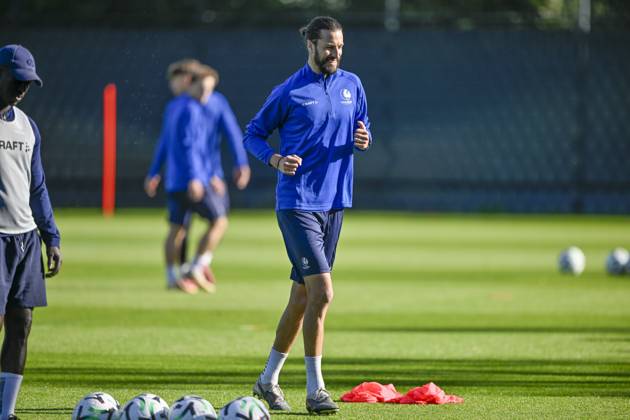 KAA Gent v AGF Aarhus - UEFA Conference League Media Activities 14 10 2026 GENT, BELGIUM - OCTOBER 14 : Burgess Christian defender of KAA Gent pictured during a training session ahead of the UEFA Conference League 2026 27 League Phase matchday 1 match between KAA Gent and AGF Aarhus on October 14, 2026 in Gent, Belgium, 14 10 2026 Gent Belgium Copyright: xJanxDexMeuleneirx