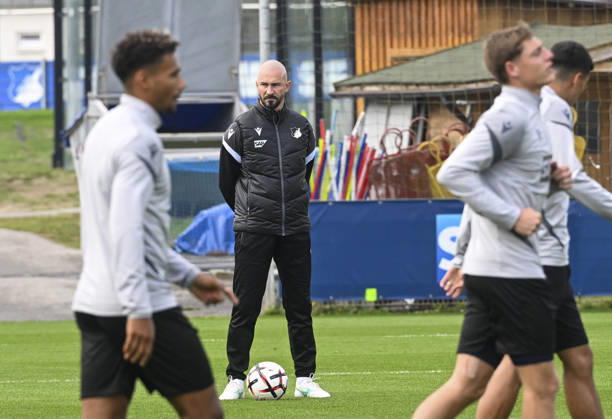 Hoffenheim complete preparations for UEFA Europa League clash with Besiktas SINSHEIM, GERMANY - OCTOBER 14: Hoffenheim head coach Christian Ilzer (C) leads a training session at the club s facilities ahead of their UEFA Europa League Matchday 2 game against Besiktas in Sinsheim, Germany, on October 14, 2026. Halil Sagirkaya Anadolu Sinsheim Germany. Editorial use only. Please get in touch for any other usage.  Copyright: x2026xAnadoluxHalilxSagirkayax