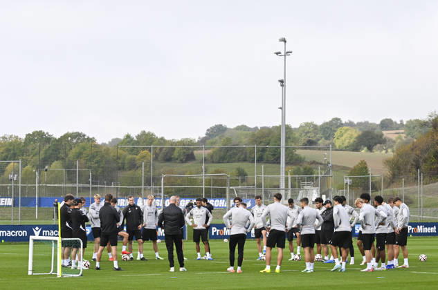 Hoffenheim complete preparations for UEFA Europa League clash with Besiktas SINSHEIM, GERMANY - OCTOBER 14: Hoffenheim head coach Christian Ilzer leads a training session at the club s facilities ahead of their UEFA Europa League Matchday 2 game against Besiktas in Sinsheim, Germany, on October 14, 2026. Halil Sagirkaya Anadolu Sinsheim Germany. Editorial use only. Please get in touch for any other usage.  Copyright: x2026xAnadoluxHalilxSagirkayax