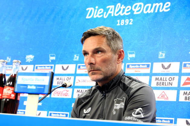 14.10.2026, DEU GER, Fussball , 2.Fussballbundesliga, Saison 2026 2027, Sportforum, Hertha BSC, Pressekonferenz Cheftrainer Stefan Leitl ( Hertha BSC Berlin ) 2. Liga: DFB DFL regulations prohibit any use of photographs as image sequences and or quasi-video) nordphoto GmbH Engler Berlin Sportforum Berlin Deutschland Copyright: xNordphotox xEnglerx
