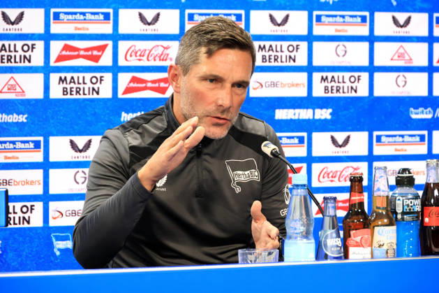 14.10.2026, DEU GER, Fussball , 2.Fussballbundesliga, Saison 2026 2027, Sportforum, Hertha BSC, Pressekonferenz Cheftrainer Stefan Leitl ( Hertha BSC Berlin ) 2. Liga: DFB DFL regulations prohibit any use of photographs as image sequences and or quasi-video) nordphoto GmbH Engler Berlin Sportforum Berlin Deutschland Copyright: xNordphotox xEnglerx