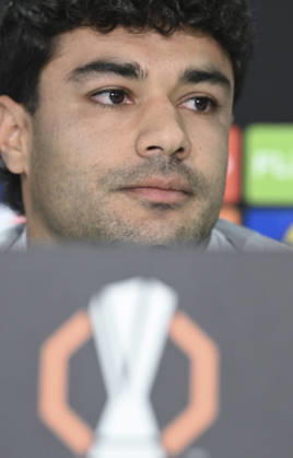 Hoffenheim s press conference, PK, Pressekonferenz ahead of Besiktas match SINSHEIM, GERMANY - OCTOBER 14: Hoffenheim head coach Christian Ilzer and defender Ozan Kabak (seen) speak during a press conference ahead of their UEFA Europa League Week 2 match against Besiktas, on October 14, 2026 in Sinsheim, Germany Halil Sagirkaya Anadolu Sinsheim Germany. Editorial use only. Please get in touch for any other usage.  Copyright: x2026xAnadoluxHalilxSagirkayax