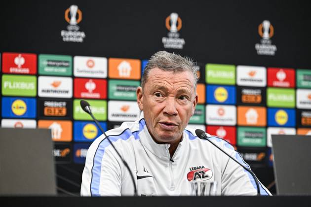 ALKMAAR - AZ Alkmaar coach Lee-Roy Echteld during a press conference, PK, Pressekonferenz the day before the Europa League match between AZ Alkmaar and Hapoel Beer-Sheva at the AFAS Stadium, on October 14, 2026 in Alkmaar, the Netherlands. OLAF KRAAK ANP xVIxANPxSportx xxANPxIVx 572421999 originalFilename: 572421999.jpg