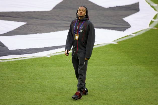 Football - UEFA Champions League - LASK v Liverpool FC LINZ, AUSTRIA - Wednesday, October 14, 2026: Liverpool s Rio Ngumoha arrives before the UEFA Champions League 2026 27 League Phase MD2 match between LASK and Liverpool FC at the Oberösterreich Arena. (Photo by David Rawcliffe Propaganda) LINZ Oberösterreich Arena UPPER AUSTRIA AUSTRIA  Copyright: xDavidxRawcliffex 2026-10-14-LASK_v_LIverpool-002