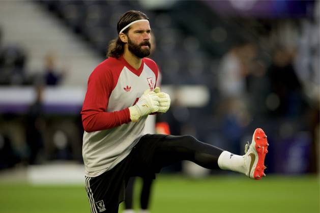 Football - UEFA Champions League - LASK v Liverpool FC LINZ, AUSTRIA - Wednesday, October 14, 2026: Liverpool s goalkeeper Alisson Becker during the pre-match warm-up before the UEFA Champions League 2026 27 League Phase MD2 match between LASK and Liverpool FC at the Oberösterreich Arena. (Photo by David Rawcliffe Propaganda) LINZ Oberösterreich Arena UPPER AUSTRIA AUSTRIA  Copyright: xDavidxRawcliffex 2026-10-14-LASK_v_LIverpool-015