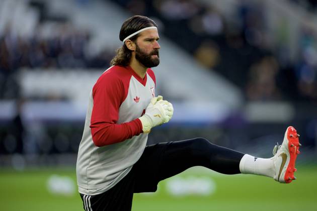 Football - UEFA Champions League - LASK v Liverpool FC LINZ, AUSTRIA - Wednesday, October 14, 2026: Liverpool s goalkeeper Alisson Becker during the pre-match warm-up before the UEFA Champions League 2026 27 League Phase MD2 match between LASK and Liverpool FC at the Oberösterreich Arena. (Photo by David Rawcliffe Propaganda) LINZ Oberösterreich Arena UPPER AUSTRIA AUSTRIA  Copyright: xDavidxRawcliffex 2026-10-14-LASK_v_LIverpool-016
