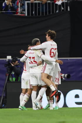 LINZ, AUSTRIA - OCTOBER 14: team Liverpool celebrates the goal to 0:1 during the UEFA Champions League league phase matchday 2 match between LASK and Liverpool at Oberoesterreich Arena on October 14, 2026 in Linz, Austria. (Photo by Severin Aichbauer Sports Press Photo SPP) Copyright: xSeverinxAichbauer SPPx Sportspressphoto_SPR255660