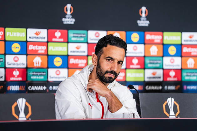 SOCCER - UEFA EL, RBS vs Milan SALZBURG,AUSTRIA,14.OCT.26 - SOCCER - UEFA Europa League, Red Bull Salzburg vs AC Milan, preview, press conference, PK, Pressekonferenz Milan. Image shows head coach Ruben Amorin (Milan).  GEPAxpictures xJulioxArellano