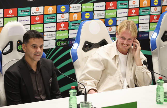AFC Ajax press conference, PK, Pressekonferenz AFC Ajax Head Coach Michel Sanchez and Julian Brandt of AFC Ajax holds a press conference ahead of the UEFA Conference League league phase match against HNK Hajduk Split in Split, Croatia, on October 14, 2026.  IvoxCagalj PIXSELL