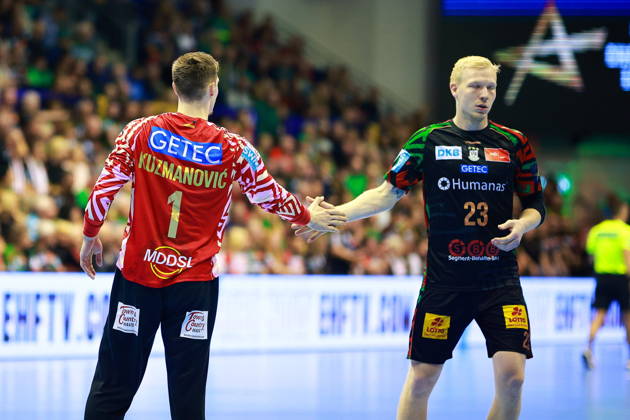 2026.10.14 Magdeburg Pilka reczna , Liga Mistrzow EHF , sezon 2026 27 SC Magdeburg -Industria Kielce N z Magnus Saugstrup Foto Tomasz Fafara PressFocus 2026.10.14 Magdeburg Handball , EHF Champions League , 2026 2027 season SC Magdeburg - Industria Kielce Magnus Saugstrup Credit: Tomasz Fafara PressFocus NEWSPIX.PL --- newspix.pl 