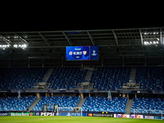 14.10.2026: Champions League, 2. Spieltag, Å K Slovan Bratislava vs. VfB Stuttgart im Å tadion Tehelnà pole Narodný futbalový Å¡tadion Å tadion Tehelnà pole leer WICHTIGER HINWEIS: Gemäß den Vorgaben des DFB und der DFL ist es untersagt, in dem Stadion und oder vom Spiel angefertigte Fotoaufnahmen in Form von Sequenzbildern und oder videoähnlichen Fotostrecken zu verwerten bzw. verwerten zu lassen. Copyright: xJordyxFourgonx
