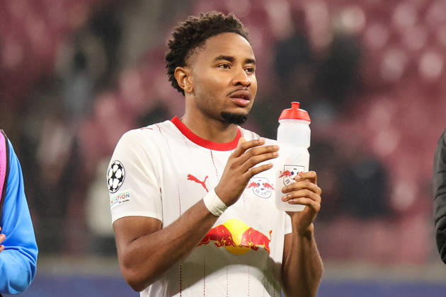 Deutschland: Fußball - UEFA Champions League - Saison 2026 - 2027, 2. Spieltag - RB Leipzig gegen PSV Eindhoven, Red Bull Arena (Leipzig): Christopher Nkunku (RB Leipzig, 28) Copyright: xLucasxWalterx