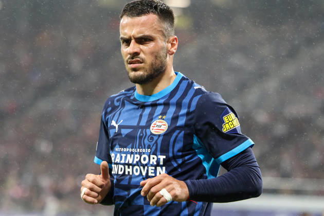 Deutschland: Fußball - UEFA Champions League - Saison 2026 - 2027, 2. Spieltag - RB Leipzig gegen PSV Eindhoven, Red Bull Arena (Leipzig):Filip KostiÄ‡ (PSV Eindhoven, 18) Mimik Copyright: xLucasxWalterx