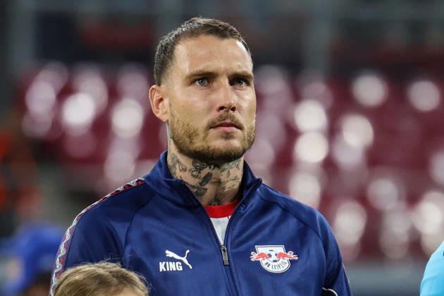 Deutschland: Fußball - UEFA Champions League - Saison 2026 - 2027, 2. Spieltag - RB Leipzig gegen PSV Eindhoven, Red Bull Arena (Leipzig): David Raum (RB Leipzig, 22) Copyright: xLucasxWalterx