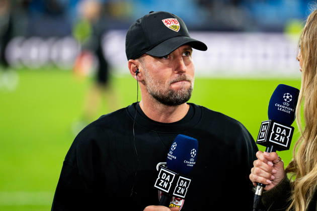 14.10.2026: Champions League, 2. Spieltag, Å K Slovan Bratislava vs. VfB Stuttgart im Å tadion TehelnÃ pole NarodnÃ½ futbalovÃ½ Å¡tadion Sebastian Hoeneß (VfB) im Interview bei DAZN WICHTIGER HINWEIS: Gemäß den Vorgaben des DFB und der DFL ist es untersagt, in dem Stadion und oder vom Spiel angefertigte Fotoaufnahmen in Form von Sequenzbildern und oder videoähnlichen Fotostrecken zu verwerten bzw. verwerten zu lassen. Copyright: xJordyxFourgonx