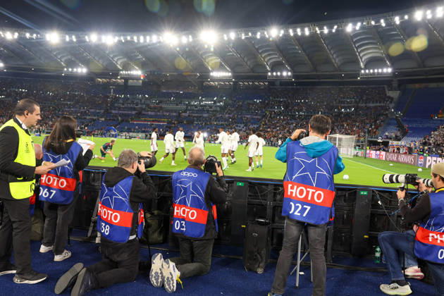 Europa Champions League 2026 27 between Roma vs Real Madrid during the Champions League football match between AS Roma and FC Real Madrid at the Stadio Olimpico in Rome on October 14, 2026 Pictured: Roma stadio Olimpico Roma Italy Copyright: xFABIOxSASSOxFabioxSassox 7V8A9105