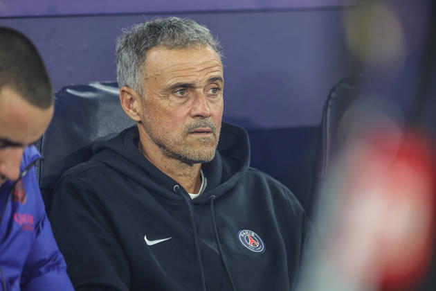 UEFA Champions League Matchday 2 of 8 Manchester City v Paris Saint-Germain Luis Enrique manager of Paris Saint-Germain during the UEFA Champions League Matchday 2 of 8 match Manchester City vs Paris Saint-Germain at City of Manchester Stadium, Manchester, United Kingdom on 14 October 2026 (Photo by Mark Cosgrove News Images) Manchester City of Manchester Stadium Greater Manchester United, ManU Kingdom Copyright: xMarkxCosgrove NewsxImagesx