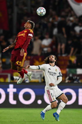 As Roma 14 10 2026 - Champions League Roma-Real Madrid foto Antonello Sammarco Image nella foto: Wesley-Marc Cucurella 