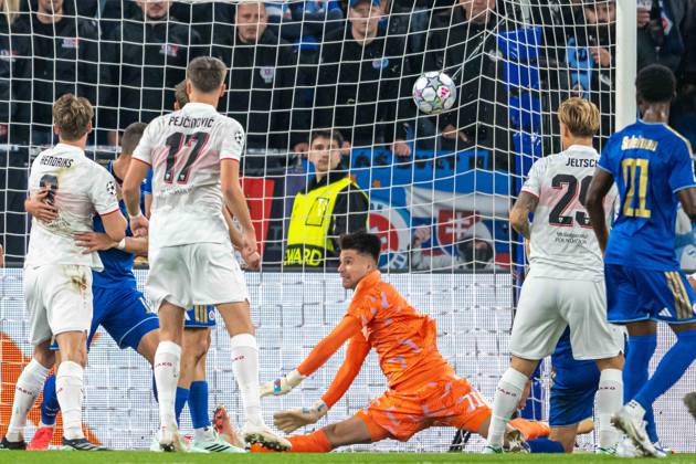 VFB Stuttgart big scoring chance during UEFA Champions league match , SK Slovan Bratislava - VFB Stuttgart , 14. october 2026, Tehelne pole Stadium, Bratislava, Slovakia Copyright: xMICHALxFAJT,ZOSPORTU.SKx MAJ_0947