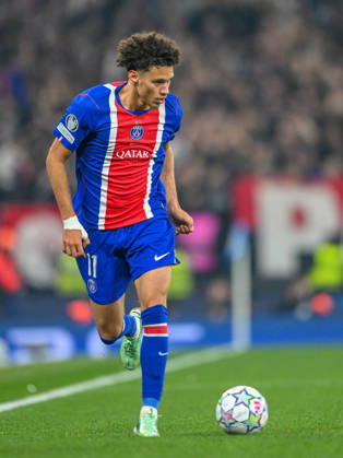 Manchester City v Paris Saint-Germain UEFA Champions League Maghnes Akliouche of Paris Saint-Germain during the UEFA Champions League match at the Etihad Stadium, Manchester 14 10 2026 UK Newspapers OUT Copyright: xKarlxVallantinex FIL-24060-0021