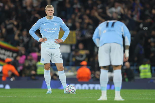 Manchester City v Paris Saint-Germain - UEFA Champions League 2026 27 League Phase MD2 Erling Haaland of Manchester City waits to kick off after going 1 down during the UEFA Champions League 2026 27 League Phase MD2 match between Manchester City and Paris Saint-Germain at City of Manchester Stadium on October 14, 2026 in Manchester, England. Manchester City of Manchester Stadium England United Kingdom Copyright: xAllstarxPicturexLibraryxLtdx