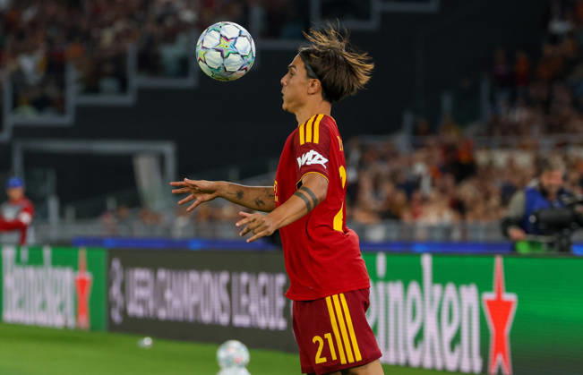 October 14, 2026, Roma, Roma, Italy: Paulo Dybala of AS Roma during the Champions League football match between AS Roma and FC Real Madrid at the Stadio Olimpico in Rome on October 14, 2026.Pictured: Roma Italy - ZUMAs236 20261014_aap_s236_042 Copyright: xFabioxSassox