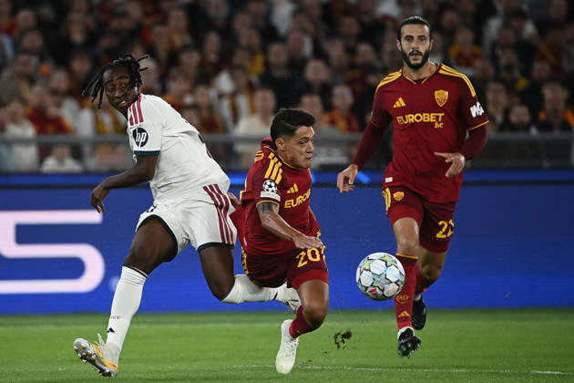AS Roma v Real Madrid - UEFA Champions League ROME, ITALY, OCTOBER 14: Players in action during the League phase of the UEFA Champions League football match between Roma and Real Madrid at the Olympic Stadium in Rome, Italy, on October 14, 2026. Isabella Bonotto Anadolu Rome Italy. Editorial use only. Please get in touch for any other usage.  Copyright: x2026xAnadoluxIsabellaxBonottox