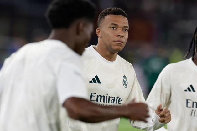 SOCCER - UEFA Champions League - AS Roma vs. Real Madrid Photo by IPA ABACAPRESS.COM89687315 - Real Madrid s French forward Kylian Mbappé during the UEFA Champions League match between AS Roma and Real Madrid at the Stadio Olimpico on October 14, 2026, in Rome, Italy. Rome Italy Copyright: xIPAxSport ABACAx