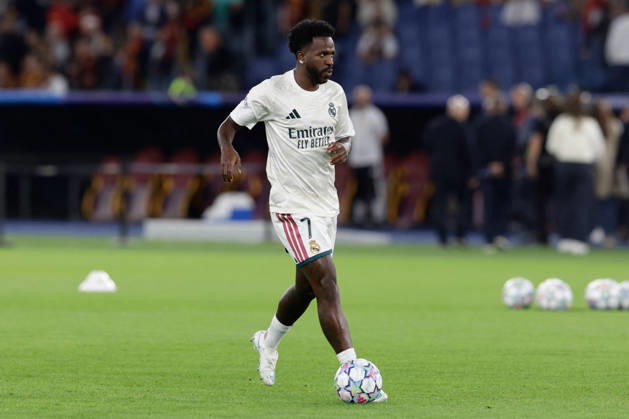 SOCCER - UEFA Champions League - AS Roma vs. Real Madrid Photo by IPA ABACAPRESS.COM89687345 - Real Madrid s Brazilian forward Vinicius Junior during the UEFA Champions League match between AS Roma and Real Madrid at the Stadio Olimpico on October 14, 2026, in Rome, Italy. Rome Italy Copyright: xIPAxSport ABACAx