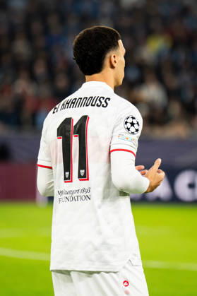 14.10.2026: Champions League, 2. Spieltag, Å K Slovan Bratislava vs. VfB Stuttgart im Å tadion Tehelnà pole Narodný futbalový Å¡tadion Bilal El Khannouss (VfB) betet WICHTIGER HINWEIS: Gemäß den Vorgaben des DFB und der DFL ist es untersagt, in dem Stadion und oder vom Spiel angefertigte Fotoaufnahmen in Form von Sequenzbildern und oder videoähnlichen Fotostrecken zu verwerten bzw. verwerten zu lassen. Copyright: xJordyxFourgonx