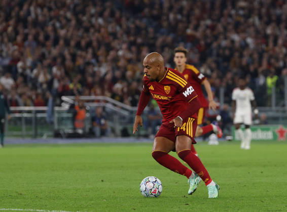 Europa Champions League 2026 27 between Roma vs Real Madrid Donyell Malen of AS Roma during the Champions League football match between AS Roma and FC Real Madrid at the Stadio Olimpico in Rome on October 14, 2026 Pictured: Roma stadio Olimpico Roma Italy Copyright: xFABIOxSASSOxFabioxSassox Roma Real Madrid2026_10_14Fabio Sasso7587