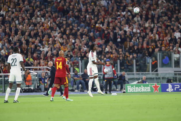 Europa Champions League 2026 27 between Roma vs Real Madrid Aurà lien Tchouamà ni of Real Madrid during the Champions League football match between AS Roma and FC Real Madrid at the Stadio Olimpico in Rome on October 14, 2026 Pictured: Roma stadio Olimpico Roma Italy Copyright: xFABIOxSASSOxFabioxSassox Roma Real Madrid2026_10_14Fabio Sasso7637