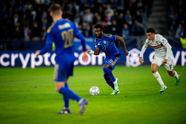 14.10.2026: Champions League, 2. Spieltag, Å K Slovan Bratislava vs. VfB Stuttgart im Å tadion TehelnÃ pole NarodnÃ½ futbalovÃ½ Å¡tadion Sandro Cruz (Slovan) am Ball WICHTIGER HINWEIS: Gemäß den Vorgaben des DFB und der DFL ist es untersagt, in dem Stadion und oder vom Spiel angefertigte Fotoaufnahmen in Form von Sequenzbildern und oder videoähnlichen Fotostrecken zu verwerten bzw. verwerten zu lassen. Copyright: xJordyxFourgonx