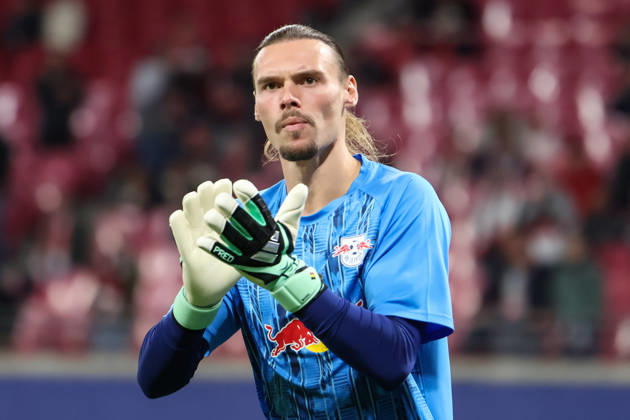 Deutschland: Fußball - UEFA Champions League - Saison 2026 - 2027, 2. Spieltag - RB Leipzig gegen PSV Eindhoven, Red Bull Arena (Leipzig): Maarten Vandevoordt (RB Leipzig, 26) Copyright: xLucasxWalterx
