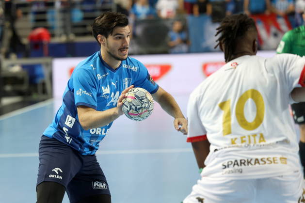 Plock 14.10.2026 Liga mistrzow pilka reczna mezczyzn faza grupowa sezon 2026 27 --- Group phase mens handball EHF Champions League Orlen Wisla Plock - HC Vardar 1961 Skopje Gergo Fazekas Fot. Marcin Solarz FotoPyK NEWSPIX.PL --- newspix.pl 
