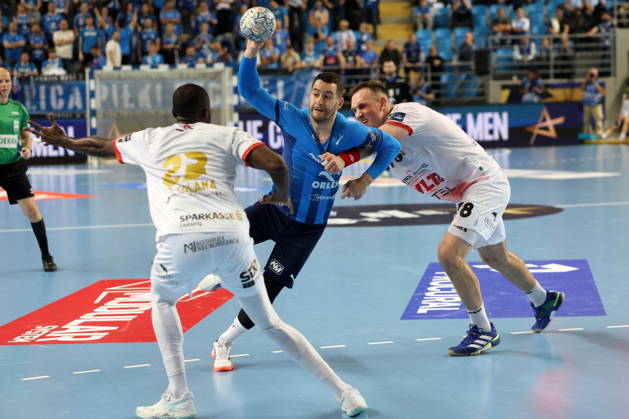 Plock 14.10.2026 Liga mistrzow pilka reczna mezczyzn faza grupowa sezon 2026 27 --- Group phase mens handball EHF Champions League Orlen Wisla Plock - HC Vardar 1961 Skopje Miha Zarabec Fot. Marcin Solarz FotoPyK NEWSPIX.PL --- newspix.pl 
