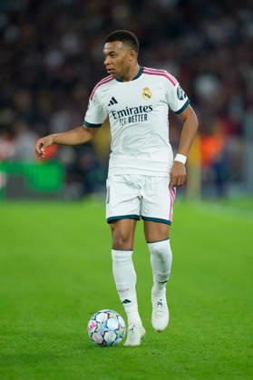 AS Roma v Real Madrid C.F. - UEFA Champions League 2026 27 League Phase MD2 Kylian Mbappe of Real Madrid CF in action during the AS Roma v Real Madrid C.F. - UEFA Champions League 2026 27 League Phase MD2 at Stadio Olimpico on October 14, 2026 in Rome, Italy Rome Stadio Olimpico Lazio Italy Copyright: xGiuseppexMaffiax 261014_UCL_Roma-RealMadrid_GM_08046