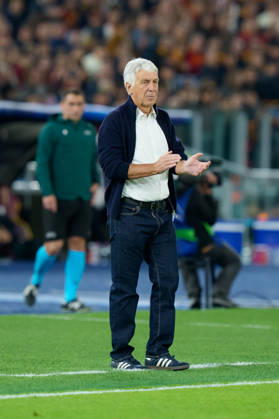 AS Roma v Real Madrid C.F. - UEFA Champions League 2026 27 League Phase MD2 Gian Piero Gasperini Head Coach of AS Roma gestures during the AS Roma v Real Madrid C.F. - UEFA Champions League 2026 27 League Phase MD2 at Stadio Olimpico on October 14, 2026 in Rome, Italy Rome Stadio Olimpico Lazio Italy Copyright: xGiuseppexMaffiax 261014_UCL_Roma-RealMadrid_GM_09201