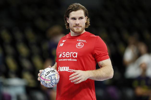 Handball - Champions League - Nantes vs Melsungen Johannes GOLLA of MT Melsungen during the EHF Champions League, handball match between HBC Nantes and MT Melsungen on 14 October 2026 at H Arena in Nantes, France - Photo Julien Kammerer NantesFrance  Copyright: xJulienxKammererx